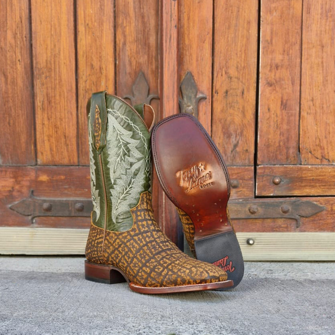 Botas Vaqueras Hombre Print Elefante Tony Lama 8676