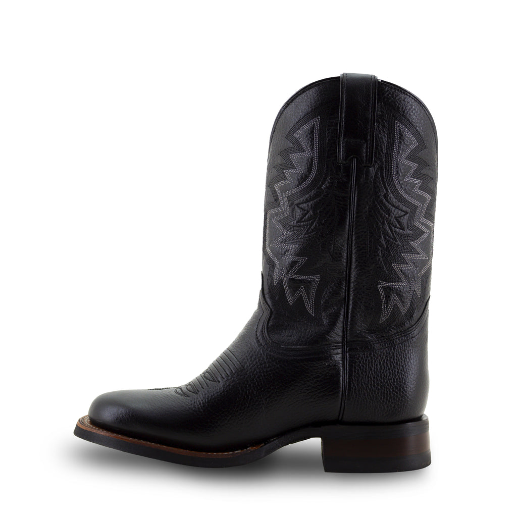 Botas Vaqueras Hombre Negras | Justin Boots Round Toe