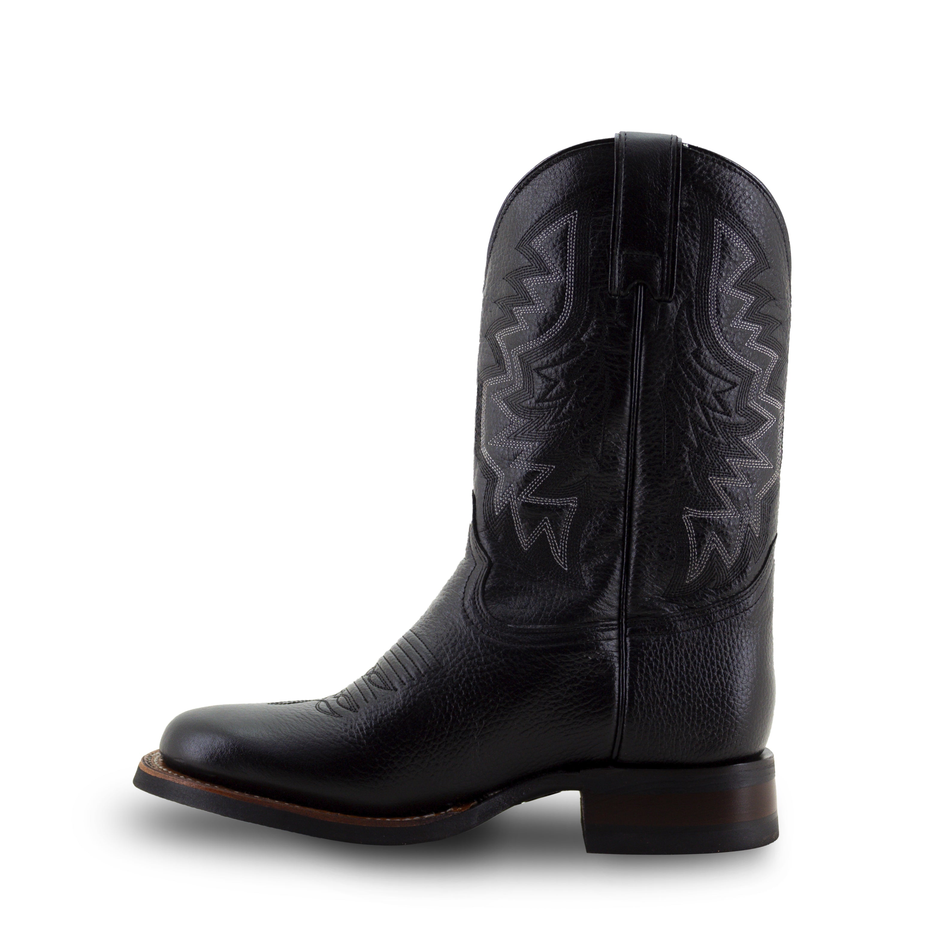 Botas Vaqueras Hombre Negras | Justin Boots Round Toe