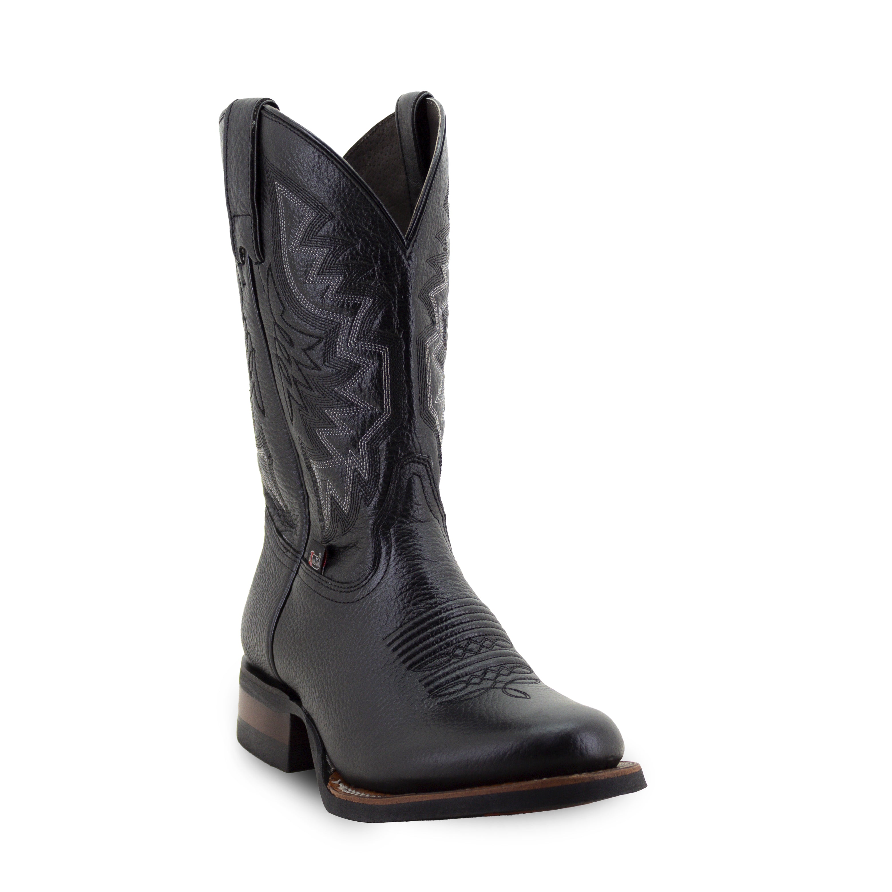 Botas Vaqueras Hombre Negras | Justin Boots Round Toe