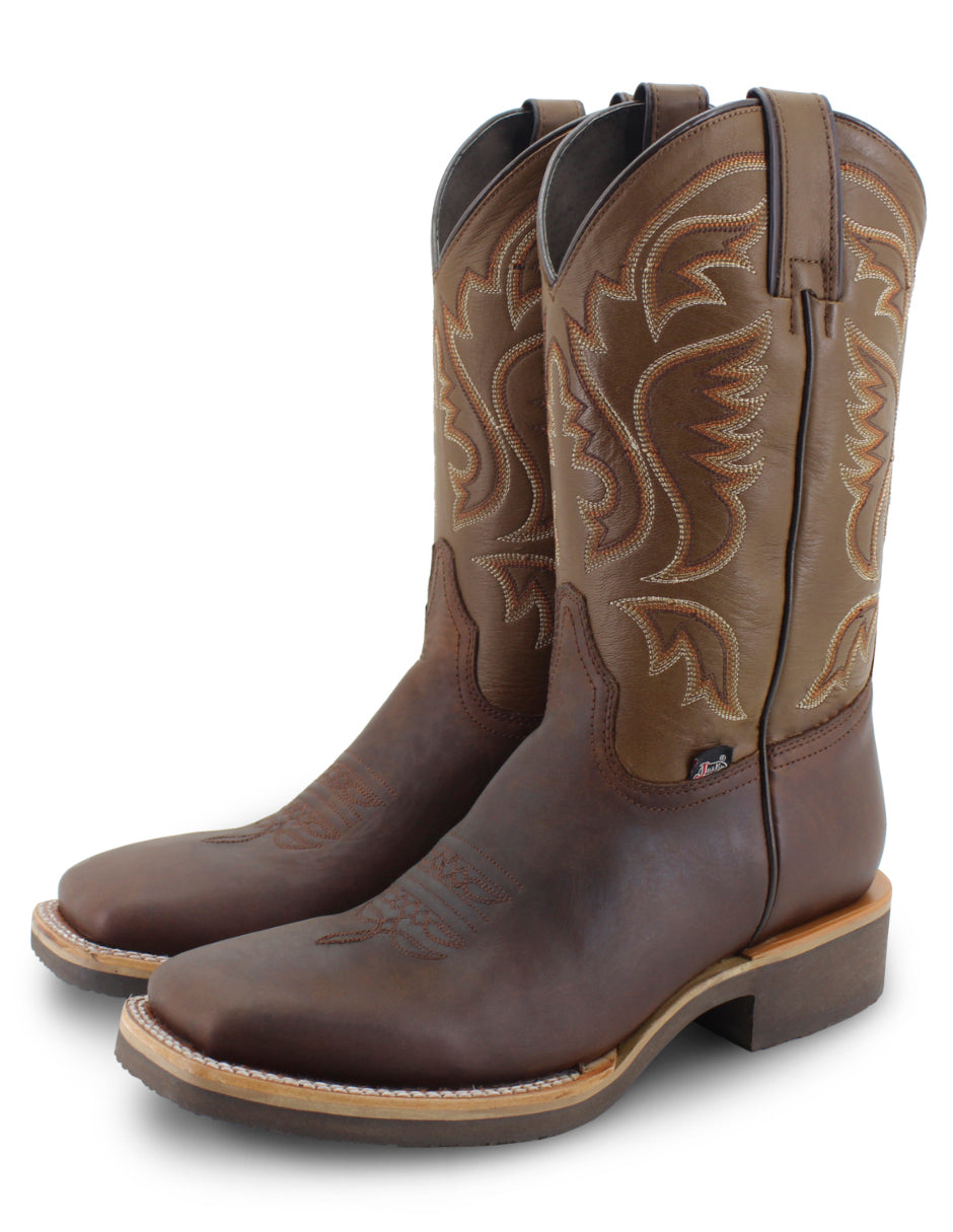 Botas Justin Hombre Piel Grasa