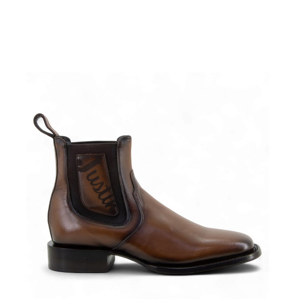 Botin Café Chelsea Para Hombre De Piel | Justin Boots