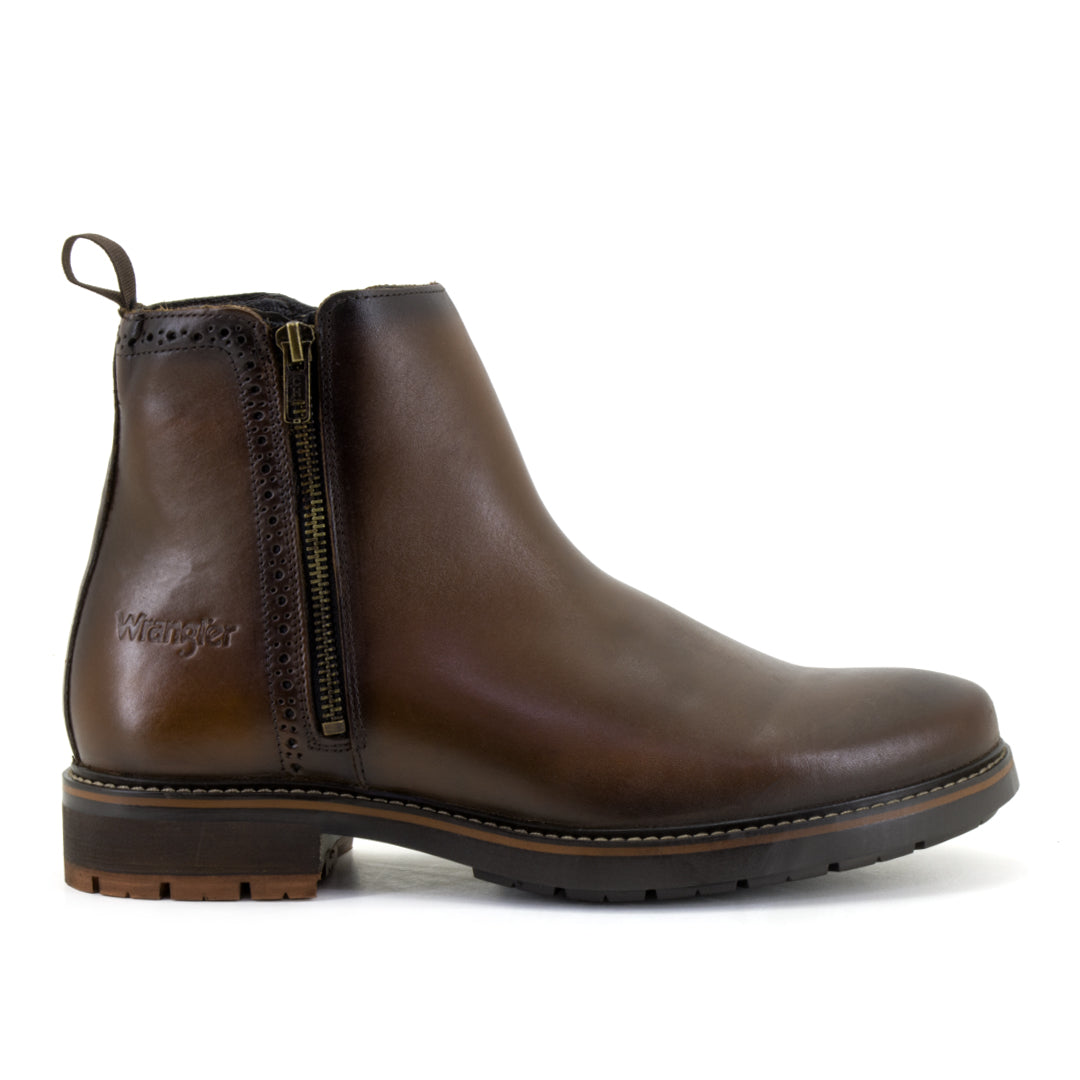 Wrangler Botas Hombre Chelsea Legado Nuez