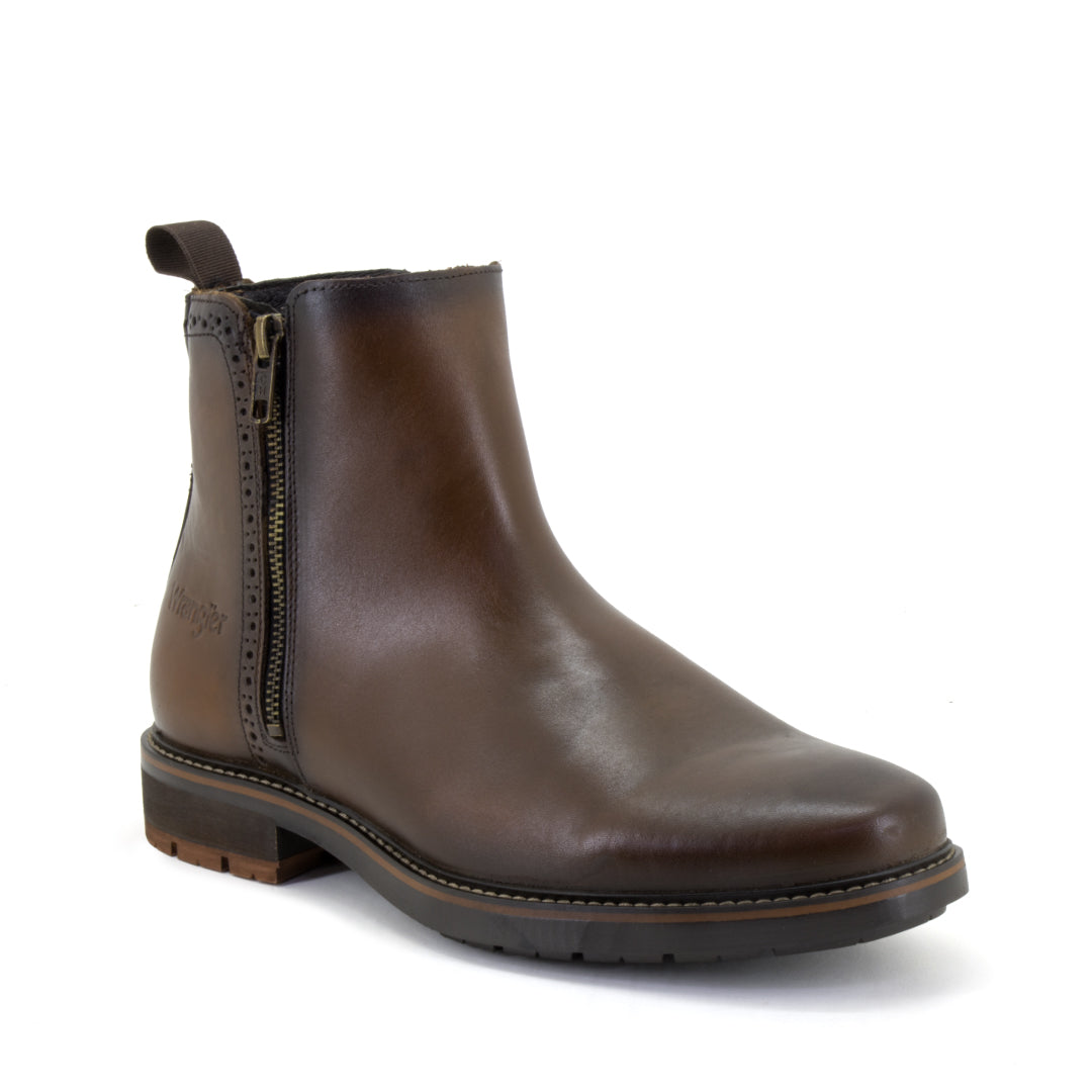 Wrangler Botas Hombre Chelsea Legado Nuez