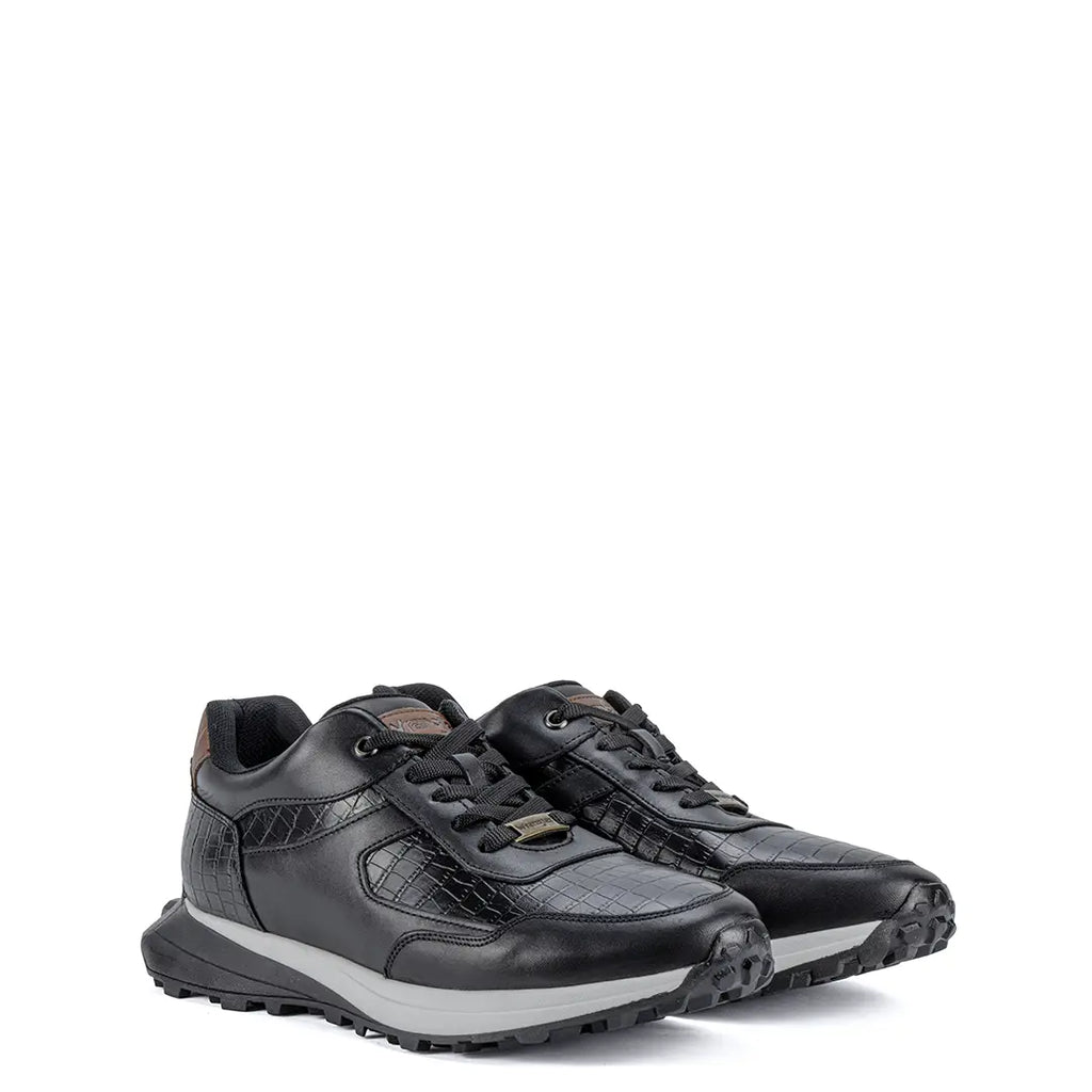 Wrangler Tenis Hombre Coronel Croco Negro