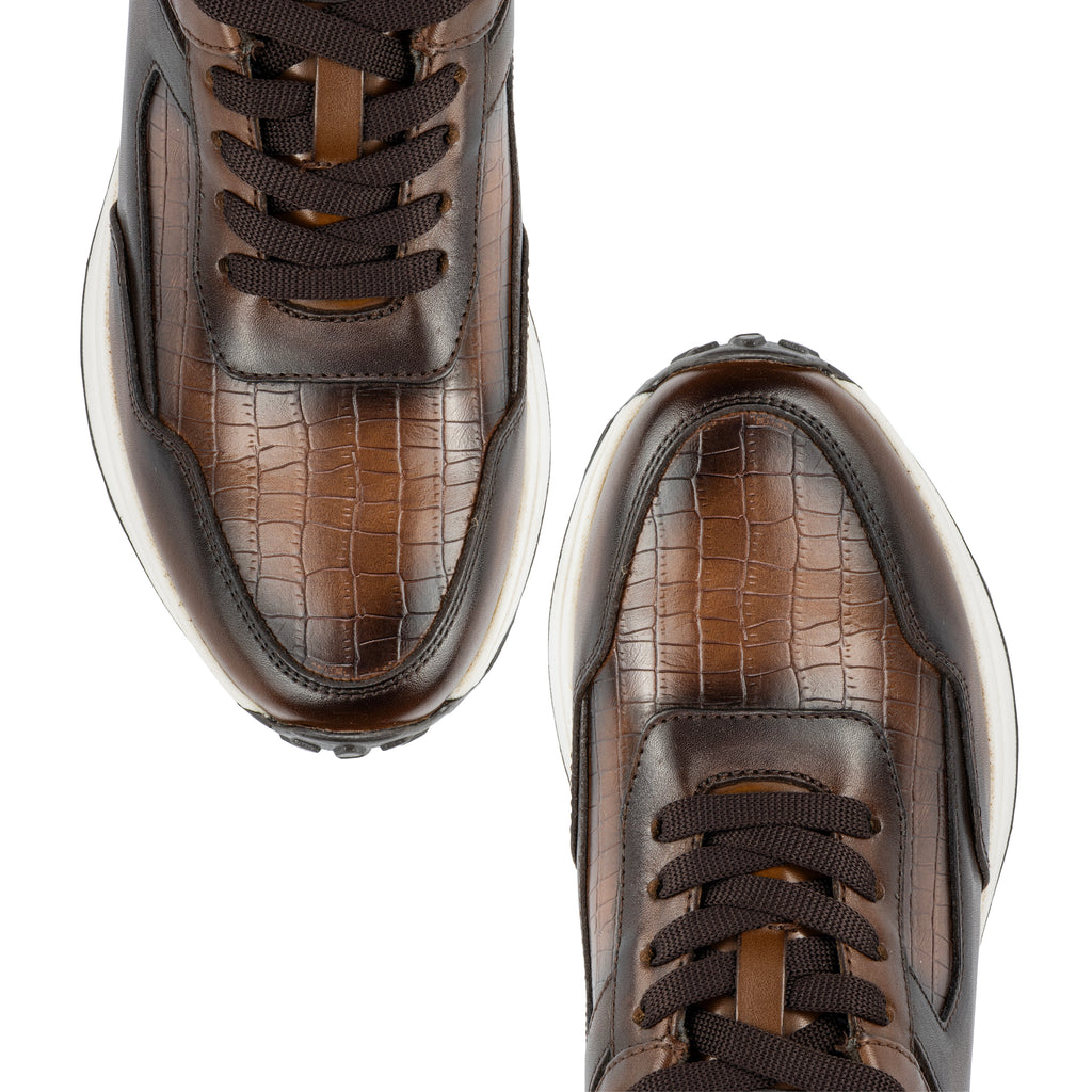 Wrangler Tenis Hombre Coronel Croco Nuez