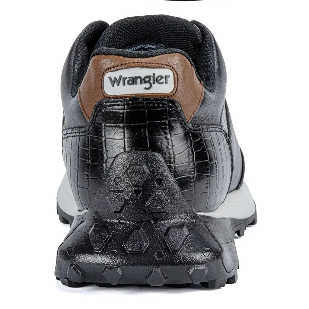 Wrangler Tenis Hombre Coronel Croco Negro