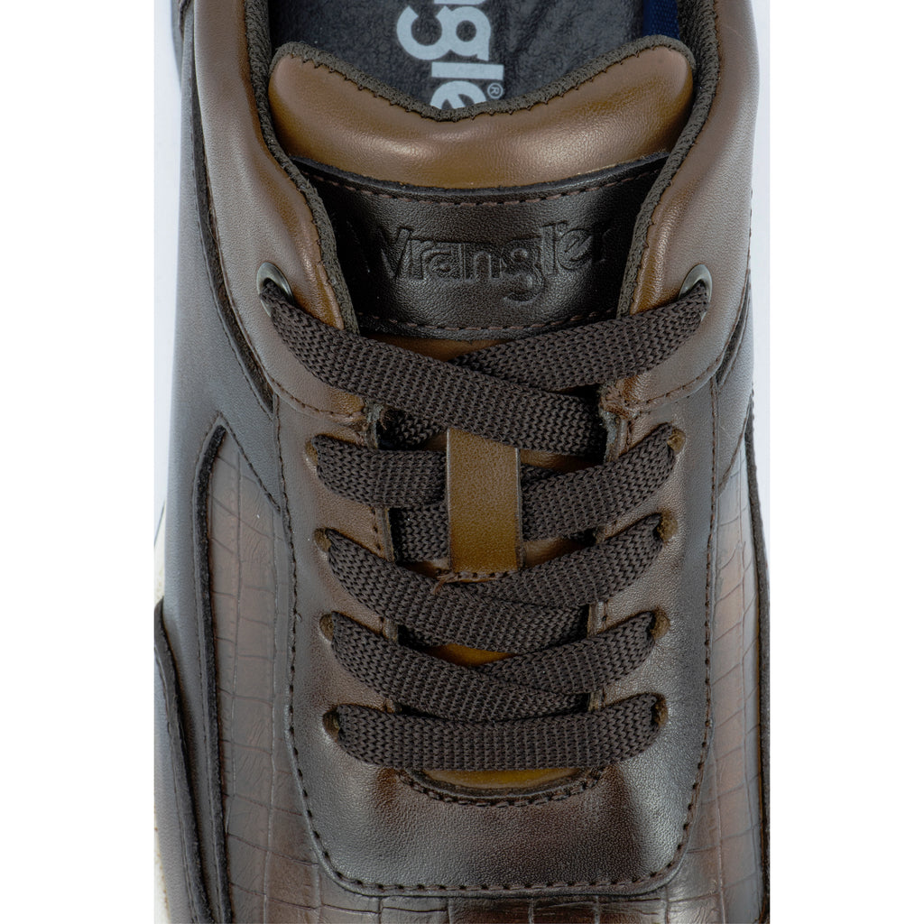 Wrangler Tenis Hombre Coronel Croco Nuez