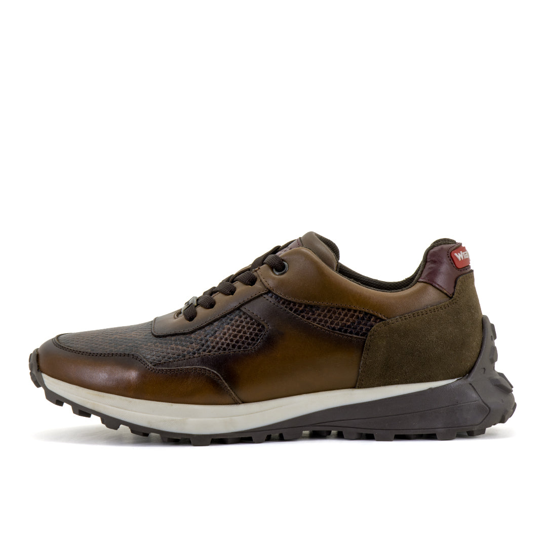 Wrangler Sneaker Hombre Coronel Snake Nuez