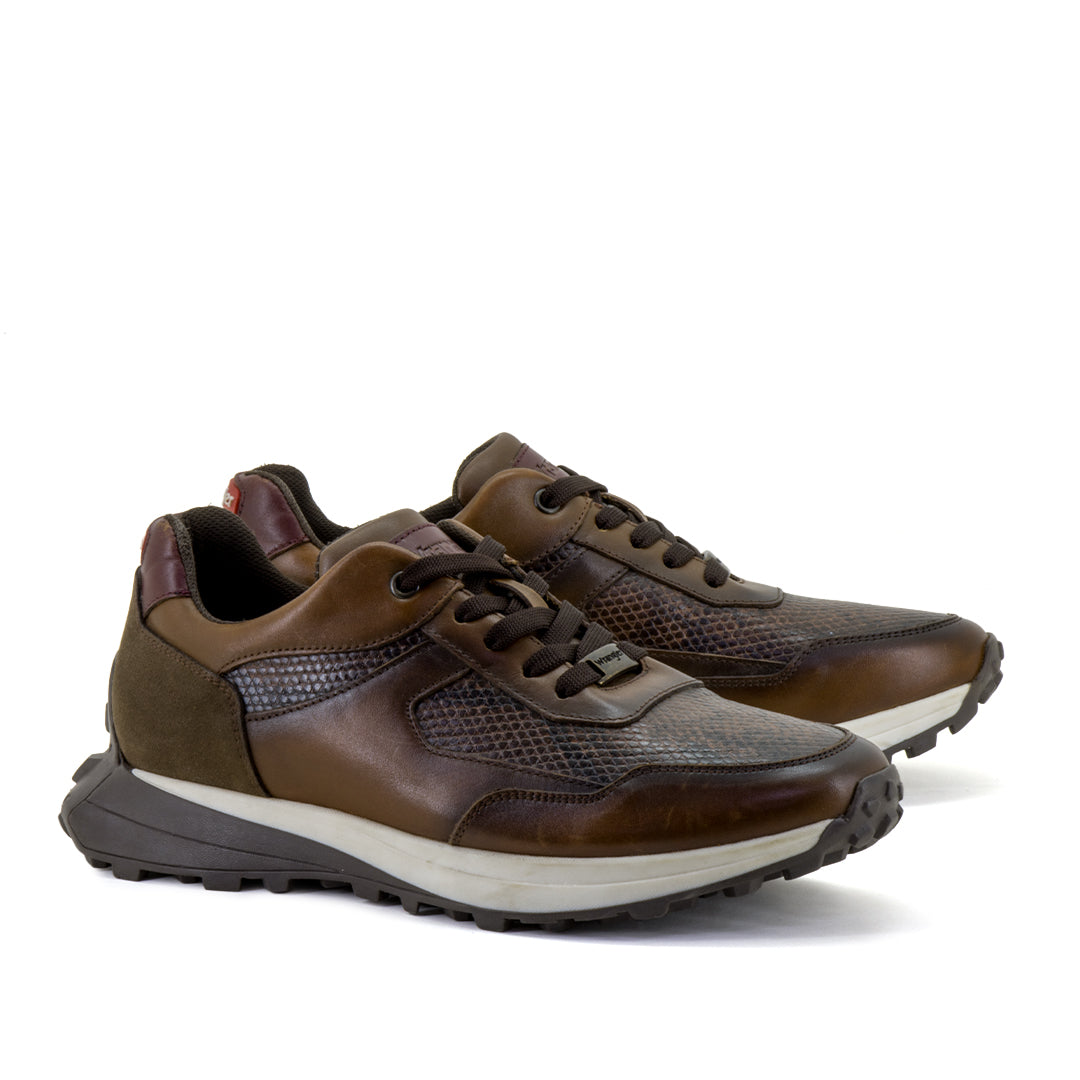 Wrangler Sneaker Hombre Coronel Snake Nuez