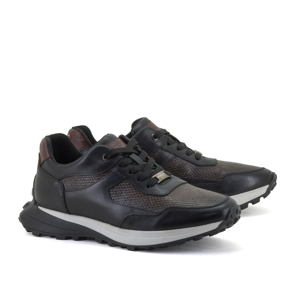 Wrangler Sneaker Hombre Coronel Snake Negro