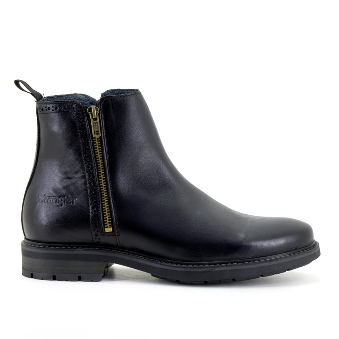 Wrangler Botas Hombre Chelsea Legado Negro