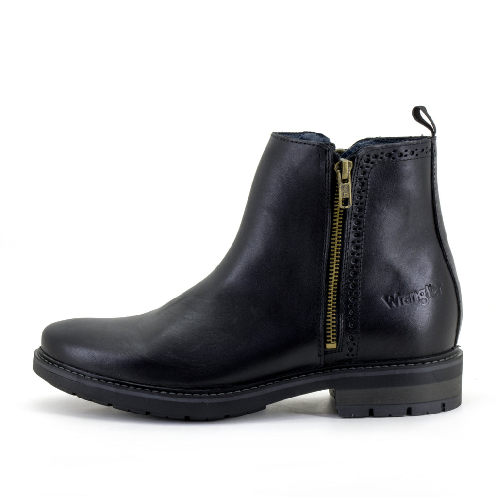 Wrangler Botas Hombre Chelsea Legado Negro