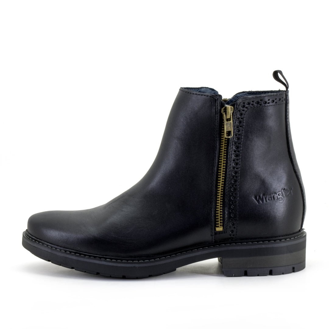Wrangler Botas Hombre Chelsea Legado Negro