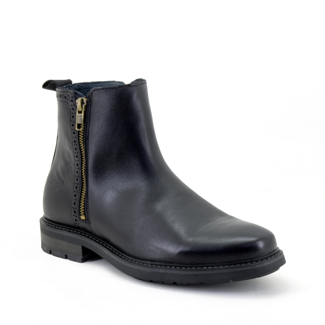 Wrangler Botas Hombre Chelsea Legado Negro