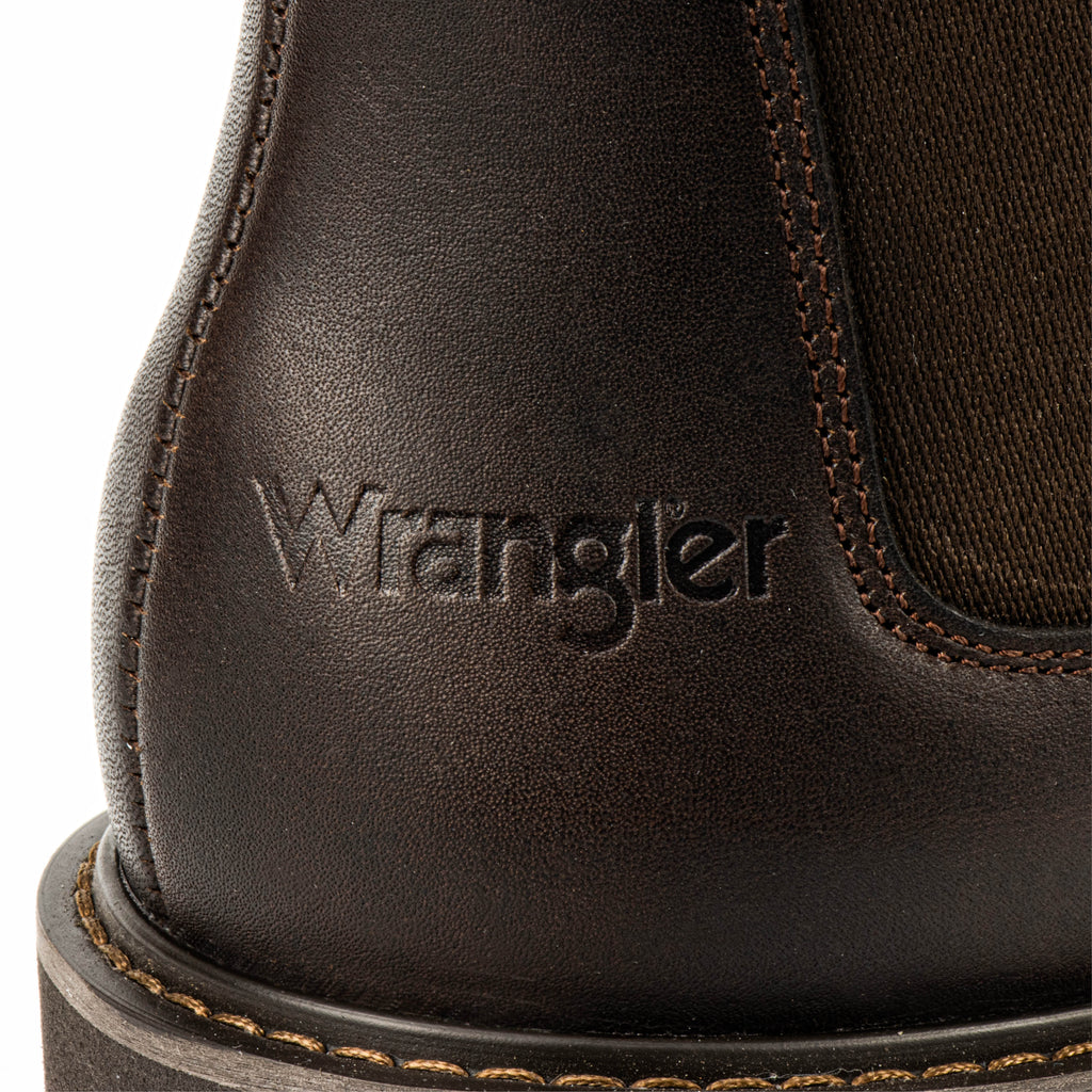 Wrangler Botas Hombre Chelsea Bronco Chocolate