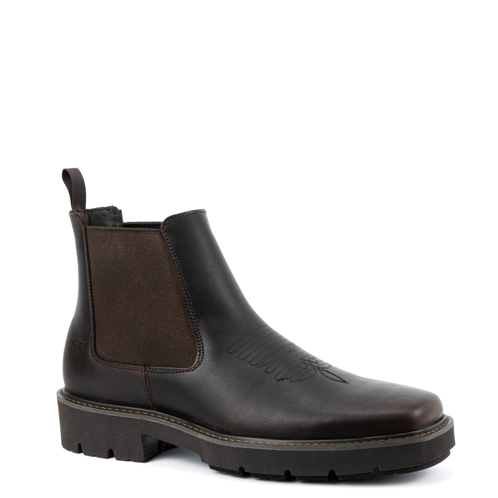 Wrangler Botas Hombre Chelsea Bronco Chocolate