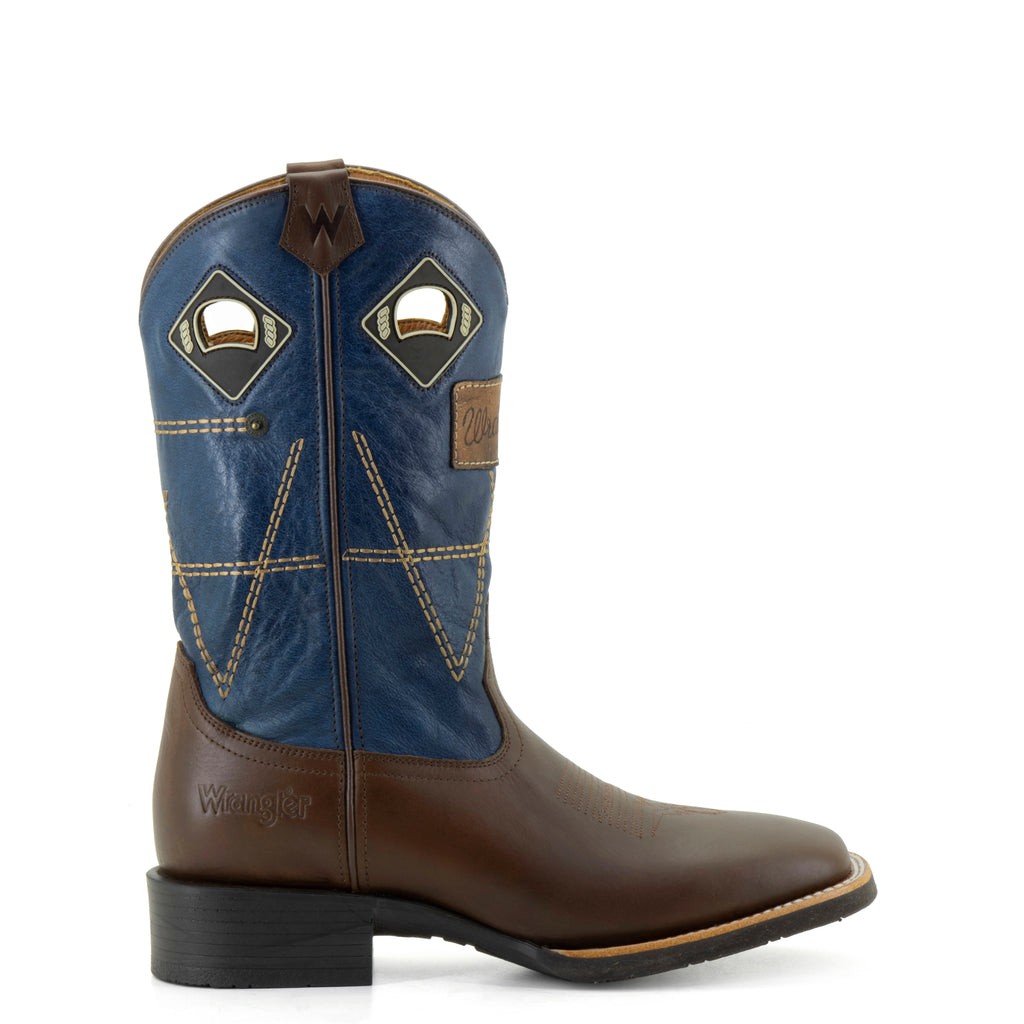 Botas Vaqueras Wrangler Legend Azul Café