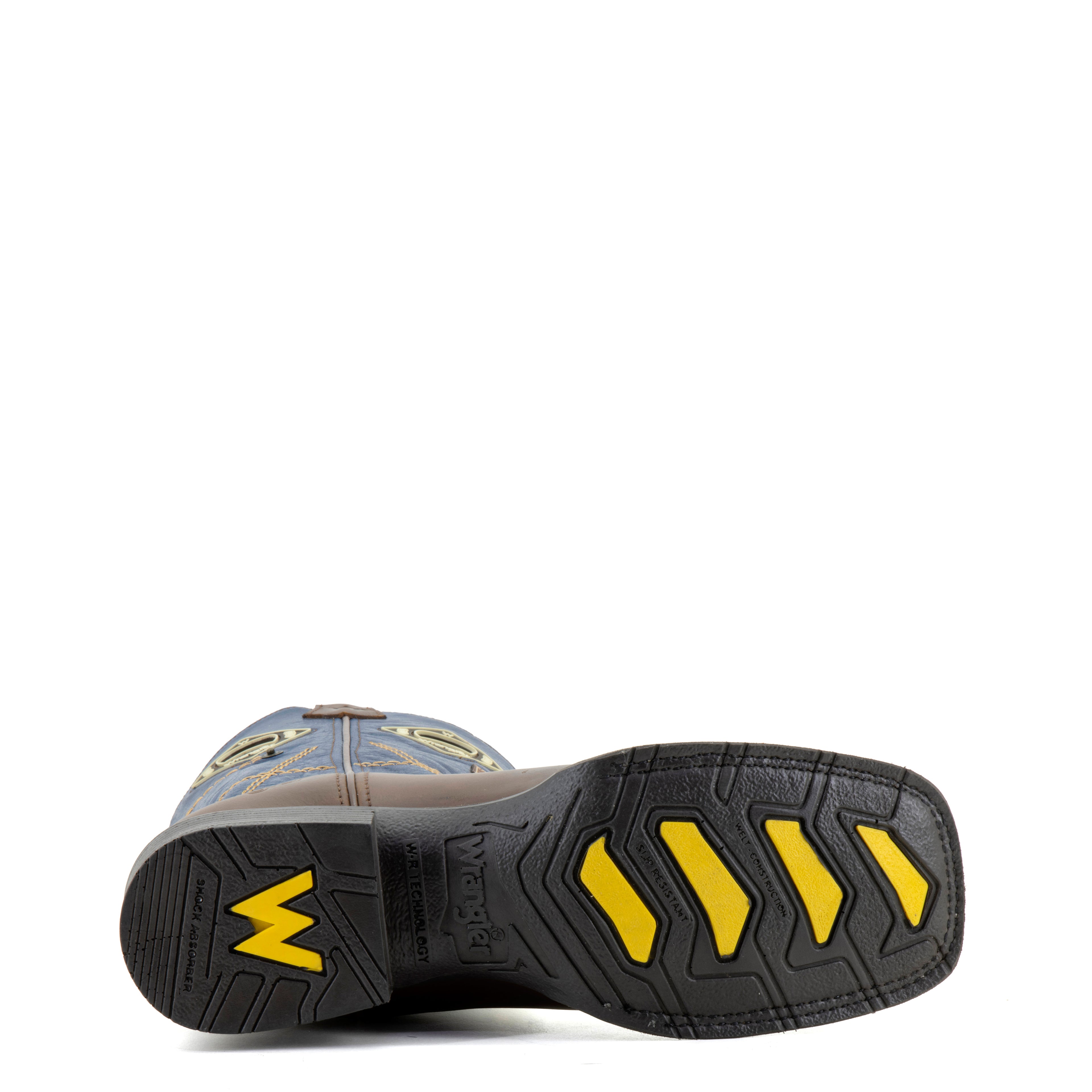 Botas Vaqueras Wrangler Legend Azul Café