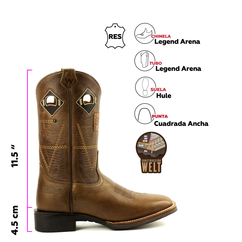 Botas Vaqueras Wrangler Legend Arena