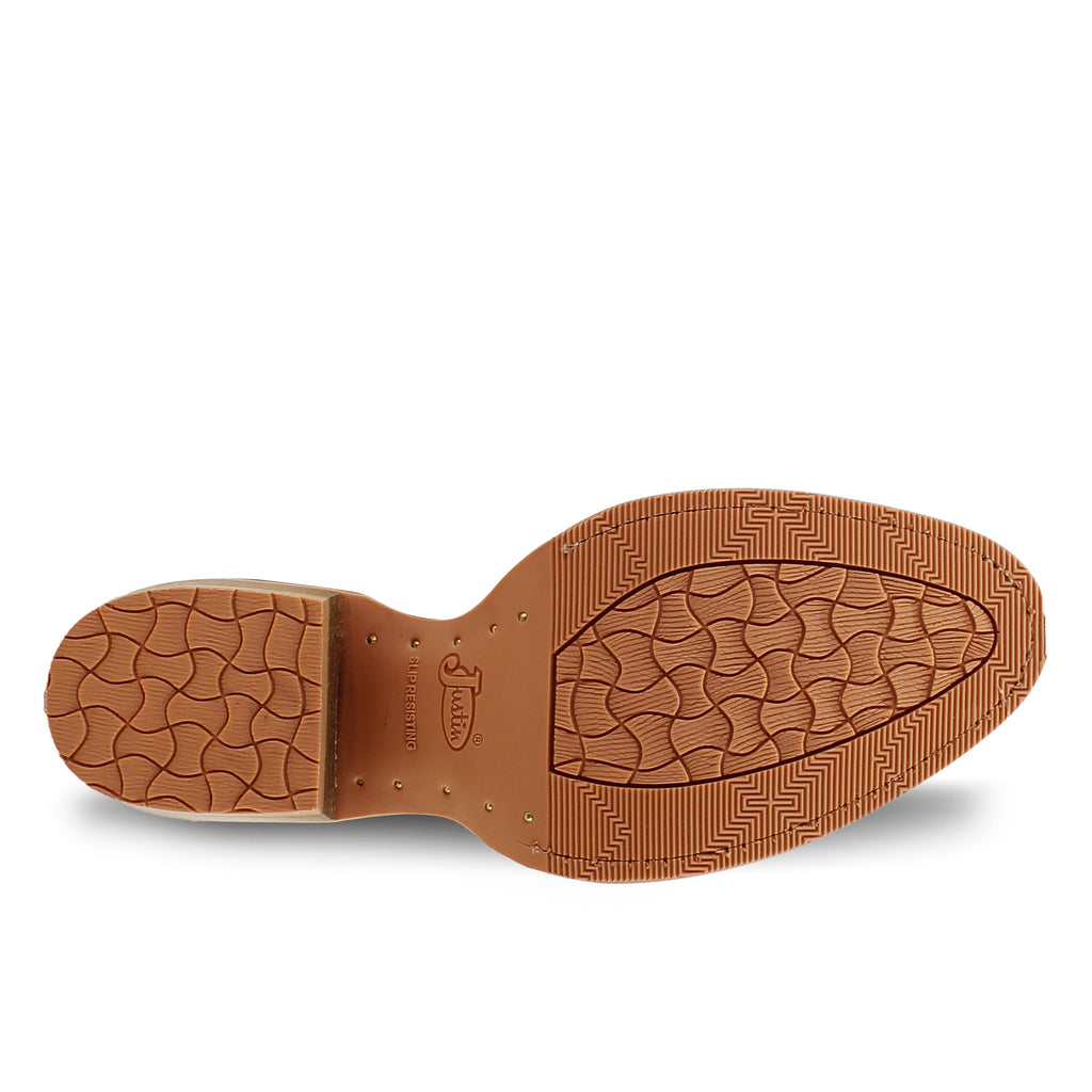 Botas De Piel Para Mujer Justin Boots Con Plantilla #5495