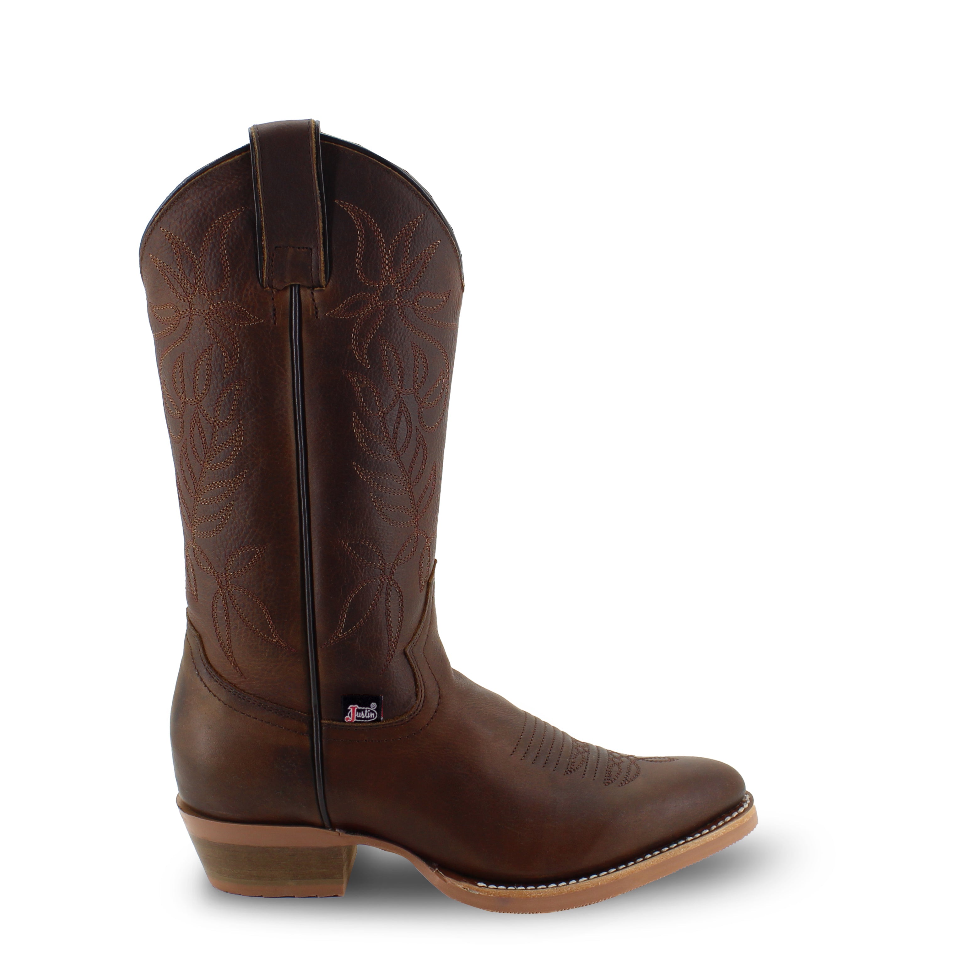 Botas De Piel Para Mujer Justin Boots Con Plantilla #5495